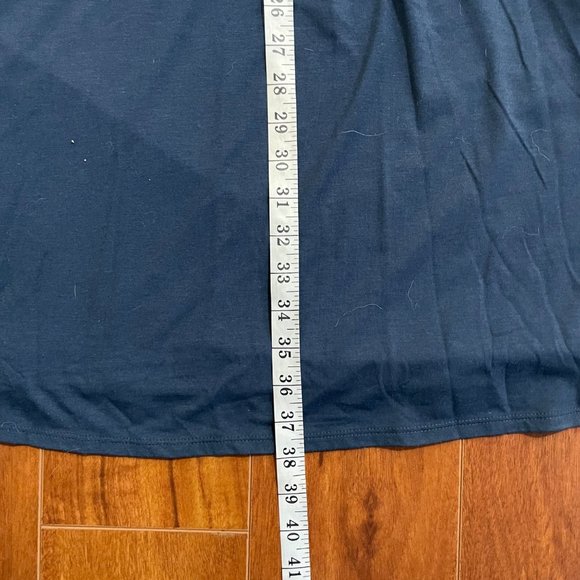 Eddie Bauer Empress Semi Pleated Fit and Flare Dress Blue Size M Petite - Picture 9 of 12